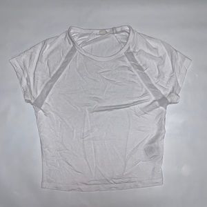 Garage White Crop Top